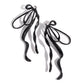 Trendy Tapestry - Black Earring