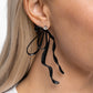 Trendy Tapestry - Black Earring