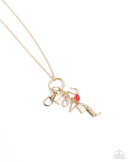 Trendy Tassel - Gold Necklace