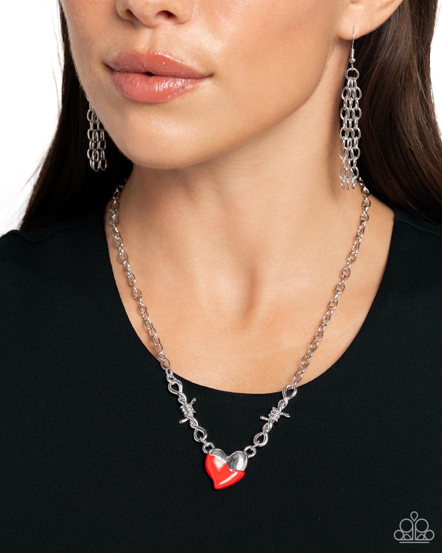 Trendy Tribute - Red Necklace