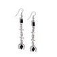 Trendy Trimming - Black Earring