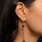 Trendy Trimming - Black Earring