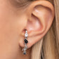 Trendy Twists - Black Earring