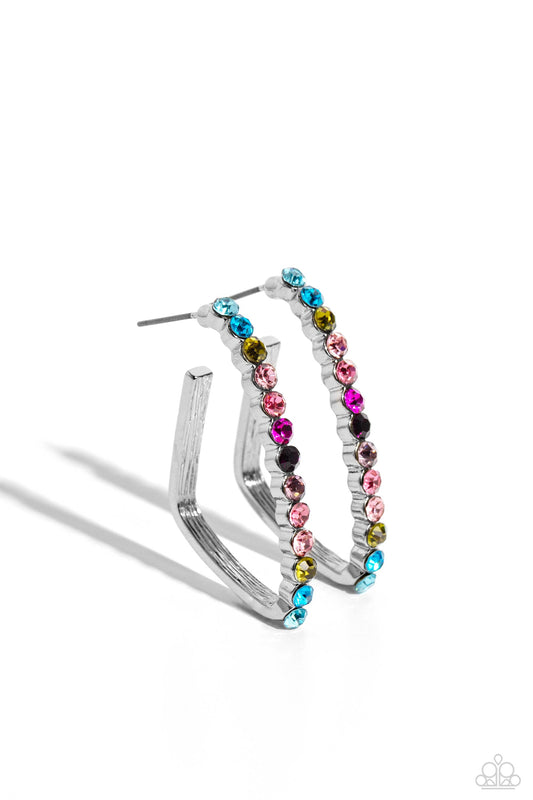 Triangular Tapestry - Multi Earring