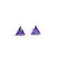 Triangular Twinkle - Purple Earring