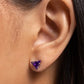 Triangular Twinkle - Purple Earring