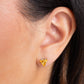 Triangular Twinkle - Yellow Earring