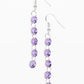 Trickle Down Effect - Purple Earring