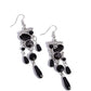 Triumphant Tassel - Black Earring