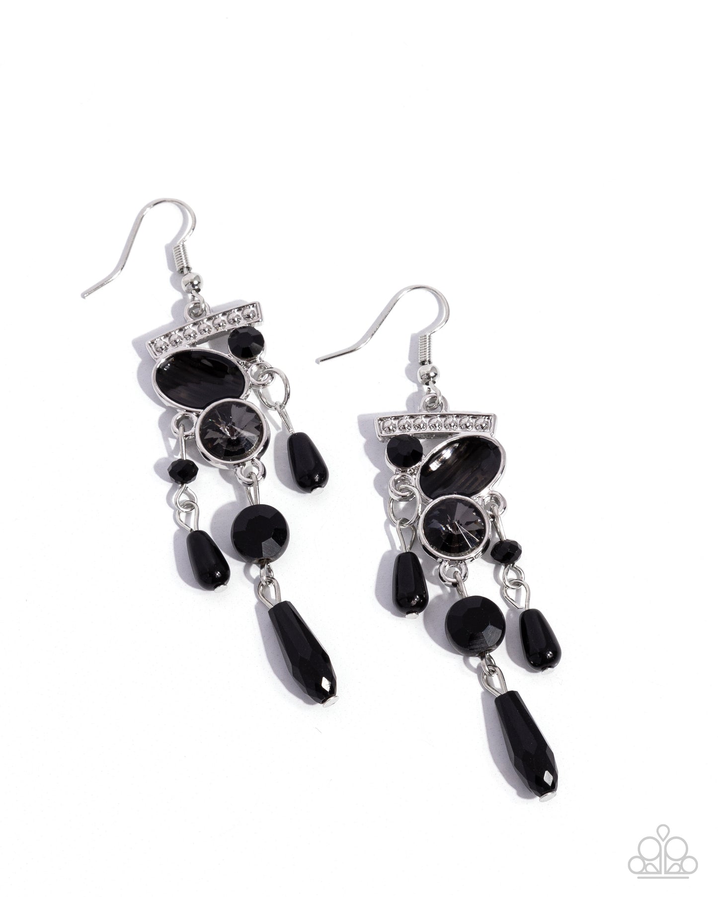 Triumphant Tassel - Black Earring