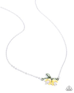 Tulip Drops - Yellow Necklace