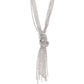 Twisted Tapestry - White Necklace