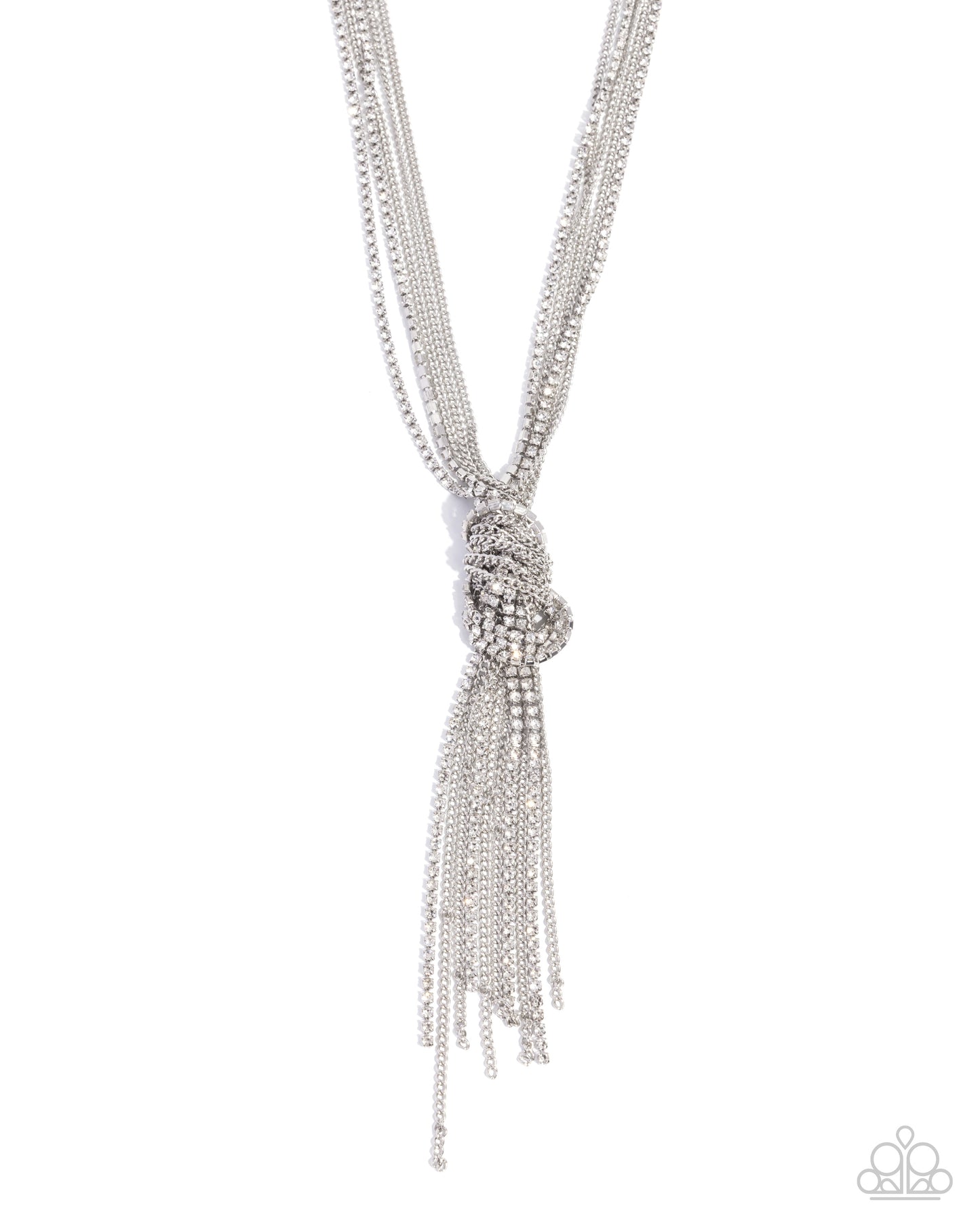 Twisted Tapestry - White Necklace