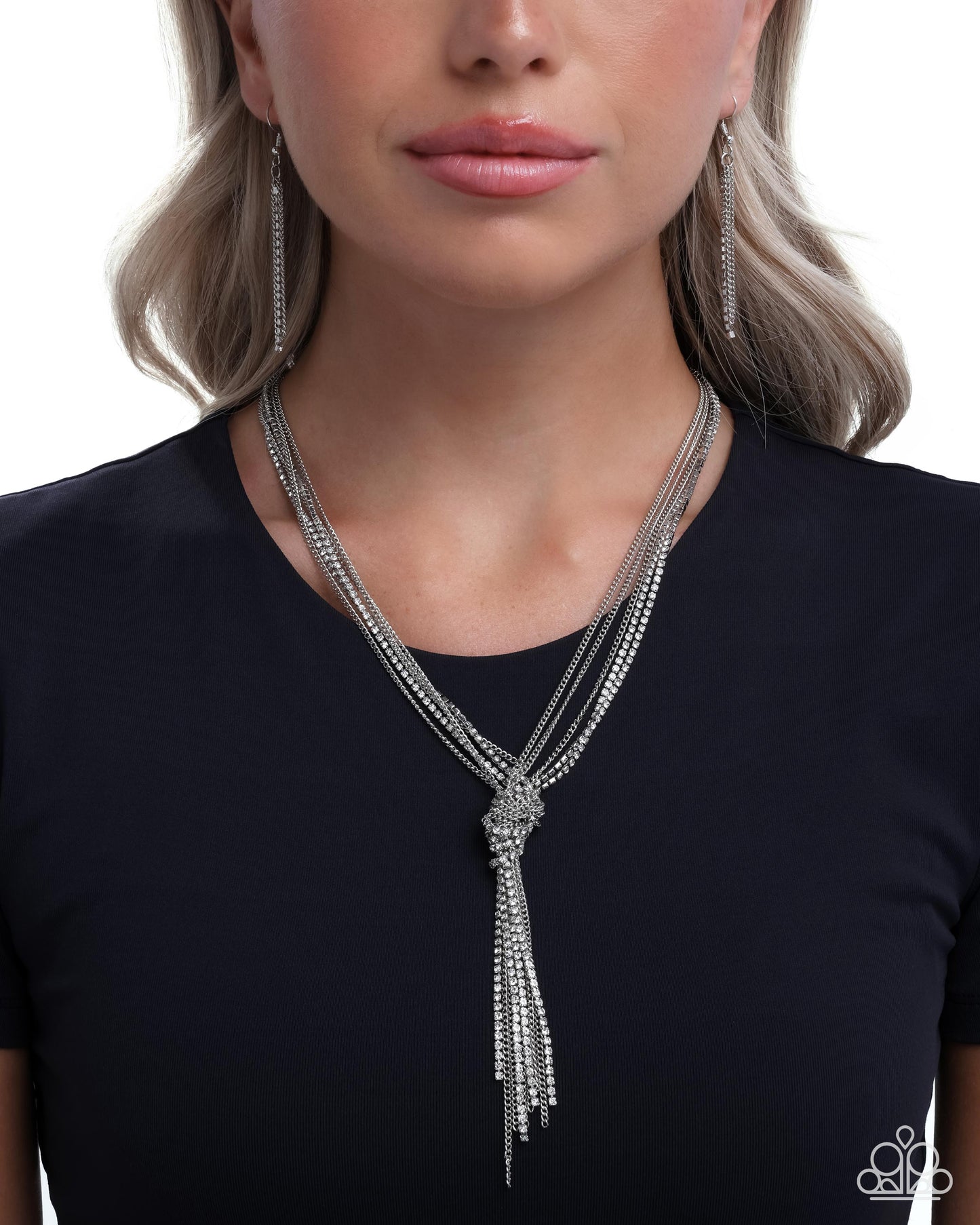 Twisted Tapestry - White Necklace