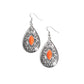 Two PERENNIALS in a Pod - Orange Earring