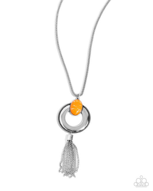 Unwavering Unity - Orange Necklace