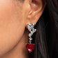 Valentines Vaudeville - Red Earring