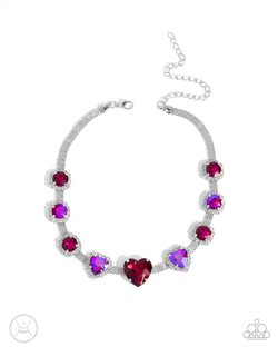 Valentines Vibe - Pink Necklace