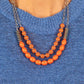 Venetian Voyage - Orange Necklace