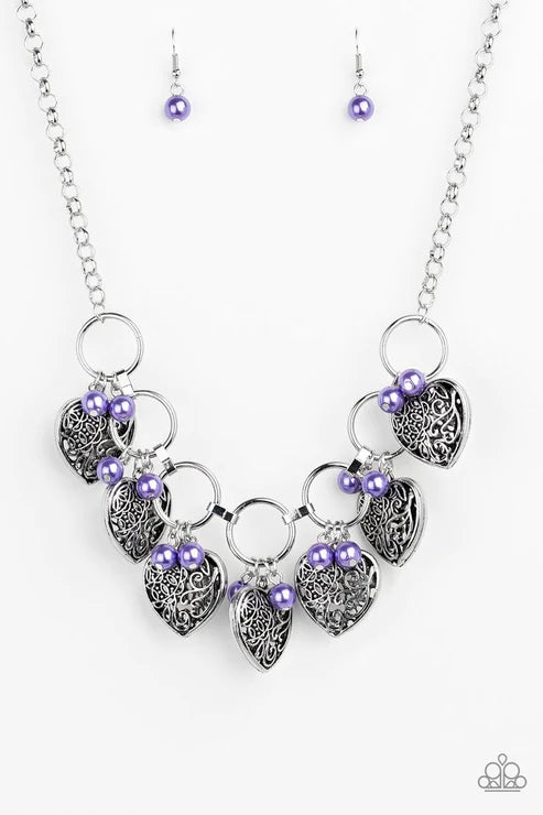 Very Valentine - Purple Necklace