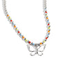 Vibrant Flutter - White Necklace