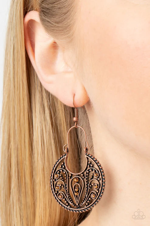 Vineyard Villa - Copper Earring