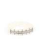 Vintage Beam - White Bracelet