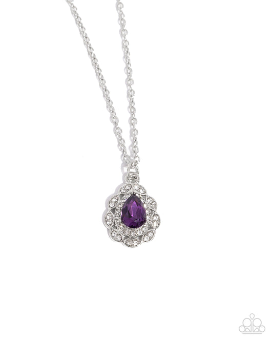 Vintage Validation - Purple Necklace
