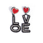 Visible Valentines - Black Earring