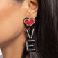 Visible Valentines - Black Earring