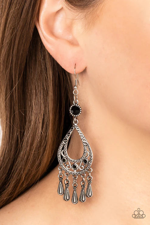 Viva la DIVA - Black Earring