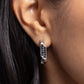 Warped Welcome - Black Earring