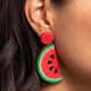 Watermelon Welcome - Red Earring