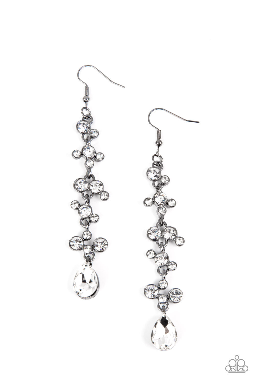 Wedding Day Dazzle - Black Earring