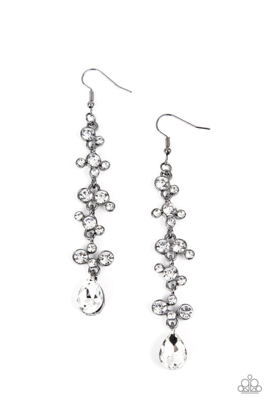 Wedding Day Dazzle - Black Earring