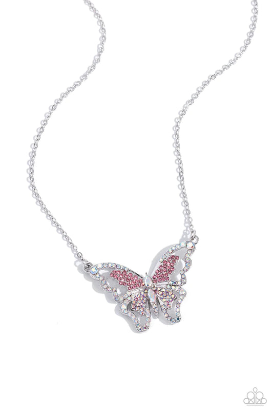 Weekend WINGS - Pink Necklace