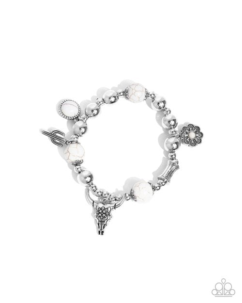 Western Welcome - White Bracelet