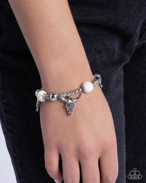 Western Welcome - White Bracelet
