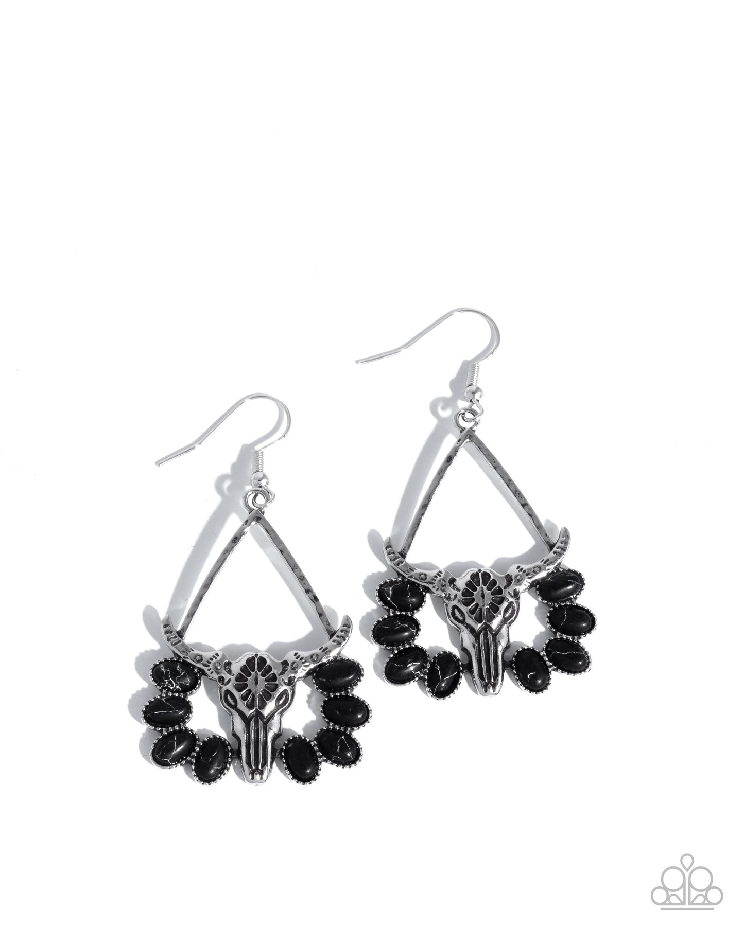 Western Whirlwind - Black Earring