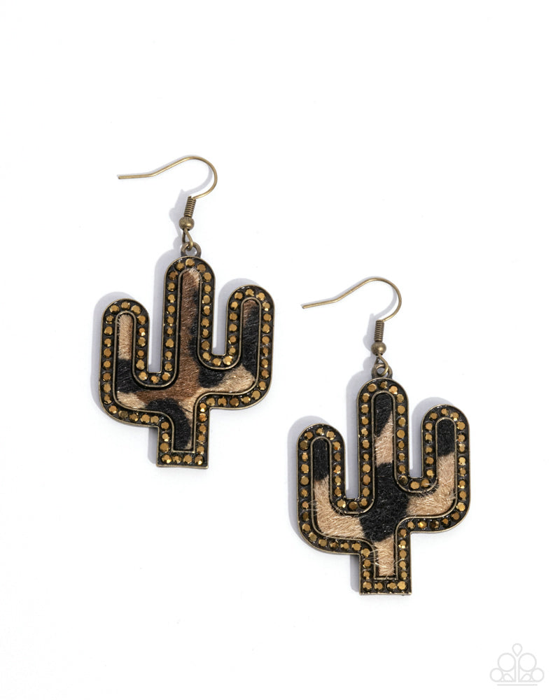 Western Worth - Brass Earring