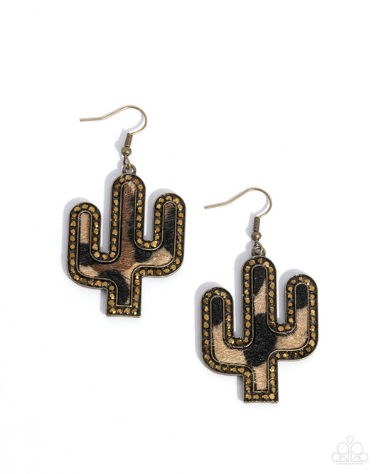 Western Worth - Brass Earring