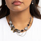Whimsical Whisper - Black Necklace