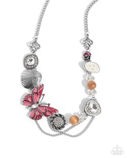 Whimsical Whisper - Red Necklace