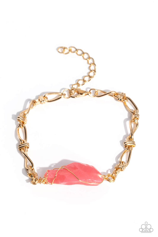 Whimsically Wrapped - Pink Bracelet