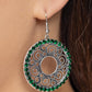 Whirly Whirlpool - Green Earring