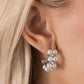 White Collar Wardrobe - White Earring
