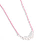 White Collar Whimsy - Pink Necklace