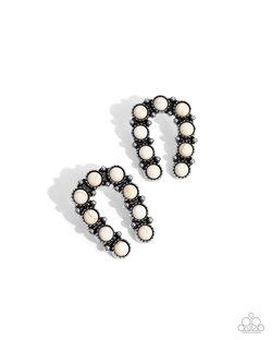 Wild West Wonder - White Earring and Wild West Whisper - White Ring - Complete Look