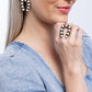 Wild West Wonder - White Earring and Wild West Whisper - White Ring - Complete Look