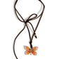 Winged Wanderer - Orange Necklace